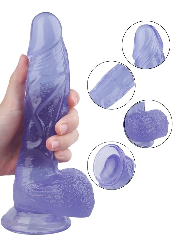 Noctis 22,5cm Mor Dildo No:13 - Görsel 4