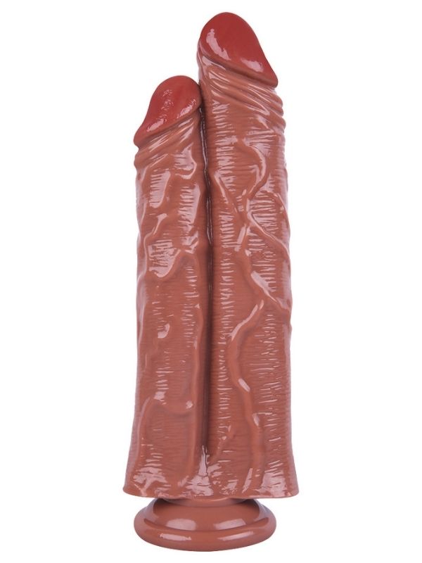Noctis 26,5cm Kahverengi Çiftli Dildo No:111 - Görsel 4