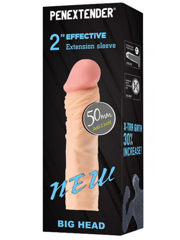 Penextender Big Head 50mm Dolgulu Penis Kılıfı - Görsel 2