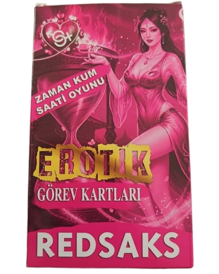 RedSaks Zaman Kum Saati Çiftler Oyunu – 1 Dakikalık Tutku ve Eğlence Görev Kartlarıyla Romantik Oyun Seti