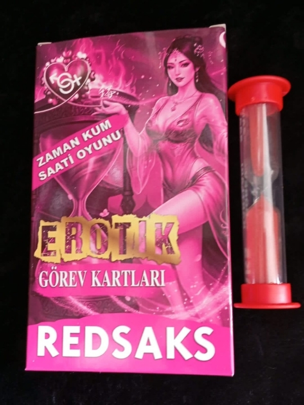 RedSaks Zaman Kum Saati Çiftler Oyunu – 1 Dakikalık Tutku ve Eğlence Görev Kartlarıyla Romantik Oyun Seti - Görsel 2