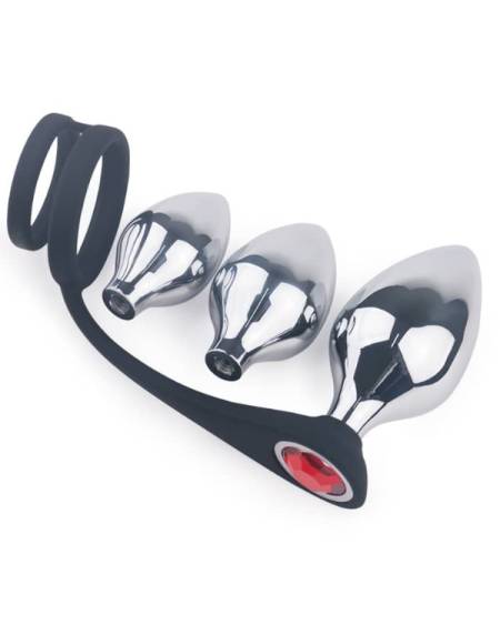S-Hande Metal Anal Plug Seti ve Penis Halkası