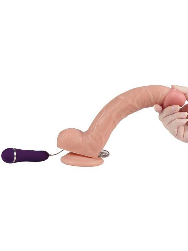 Shequ Optimus Titreşimli Realistik Dildo 28 cm - Görsel 3