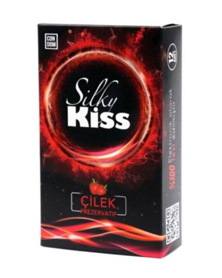 Silky Kiss Çilek Aromalı Prezervatif