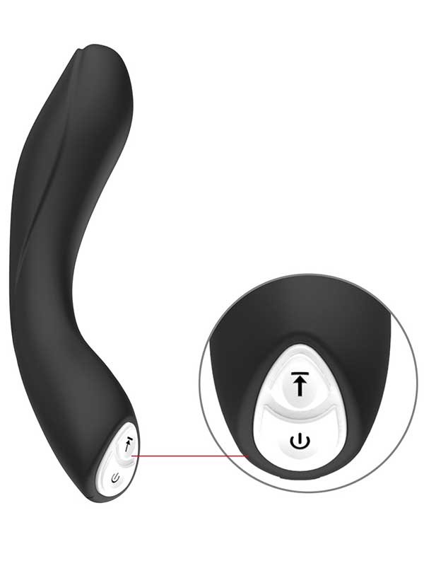 Xuanai Elbow Bükülebilir Eğik Şarjlı Vibratör - Siyah - Görsel 2