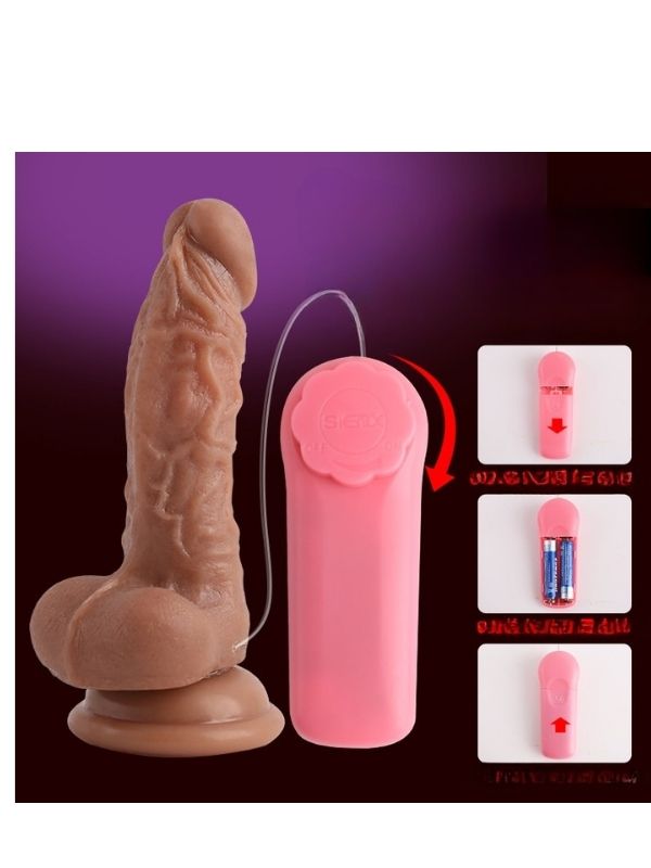 Censan 13.4 Cm Kablolu Kumandalı Dildo Vibratör - Görsel 2