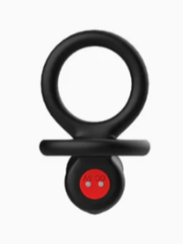 Censan Çift Penis Halkalı Titreşimli Prostat Masaj Aleti ve Dildo Vibratör - Geciktirici Etkili & Testis Uyarıcı Esnek Silikon Anal Plug - Görsel 3