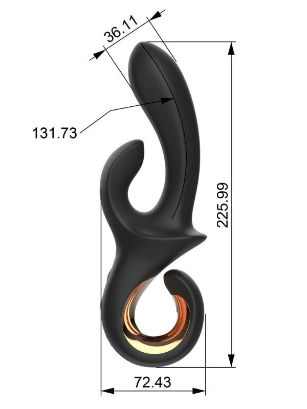 Censan Çift Uyarımlı Silikon Vibratör – G Noktası & Klitoris Uyarıcı, Ergonomik Tasarım - Görsel 2