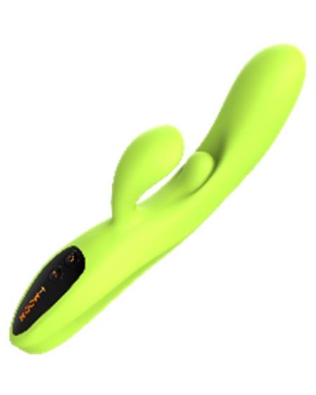 Censan Neon Yeşil Rabbit Vibratör – Çift Uyarım, Çok Modlu Titreşim & Ergonomik Tasarım