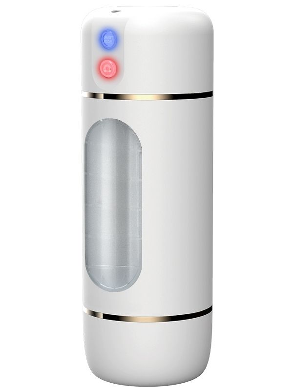 USB Şarjlı 10 Mod Titreşimli Sesli Akıllı Mastürbatör Beyaz